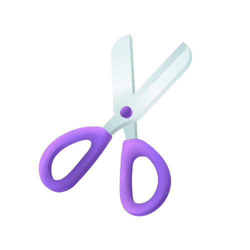 Purple scissors